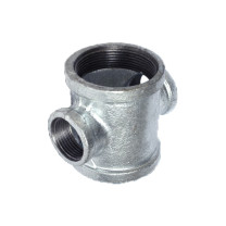 也特 玛钢镀锌变径四通 DN65*25mm 65*2口 25*2口 配1个25补芯 加装补芯可变成65*1口 25*3口
