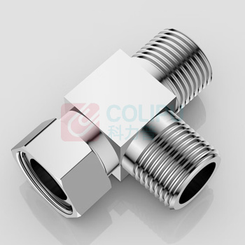 四季沐歌 MICOE 铜三通4分分水器一进二出马桶配件 M-ZJ002转接口