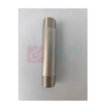 晶事达 双头1/2NPT外螺纹短管 DN15 总长度L=100mm 螺纹长L1=20mm 材质304