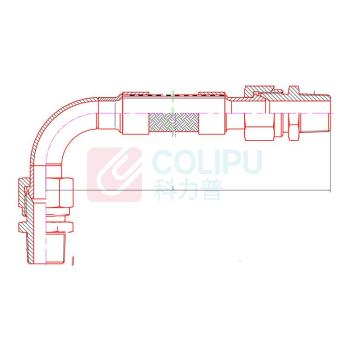 晶事达 包塑金属软管 DN20 PN1.6MPa E-3/4 L=10000mm\304