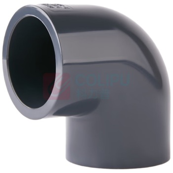 三佑 给排水管直角弯头90° DN50 UPVC 【国标工业级弯头 / 耐酸碱】 (深灰色)