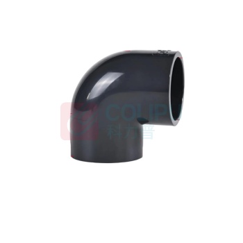 三佑 UPVC给排水管直角弯头90° DN40 【国标工业级弯头 / 耐酸碱】 (深灰色)
