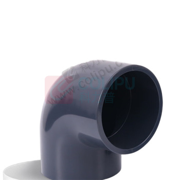三佑 UPVC给排水管直角弯头90° DN40 【国标工业级弯头 / 耐酸碱】 (深灰色)