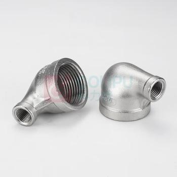 鹿悦霆 304不锈钢丝扣弯头 DN100*80 (4寸*3寸)90度大小头异径螺纹
