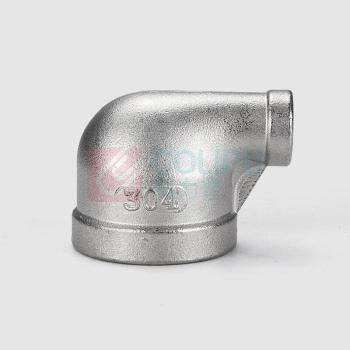 鹿悦霆 304不锈钢丝扣弯头 DN100*80 (4寸*3寸)90度大小头异径螺纹