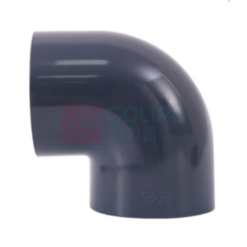 三佑 PVCU给排水管直角弯头90° DN200 (深灰色) 【国标工业级弯头 / 耐酸碱】