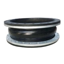 力威 橡胶膨胀节 DN25 PN1.6MPa L=100 丁基橡胶 法兰材质2507