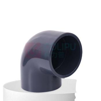三佑 PVC管件 UPVC给排水管直角弯头90° DN32 (深灰色)