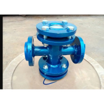 加能 WCB衬氟四通视镜 SJ41F46-16C-DN300 DN300 法兰连接接口 公称压力16bar 温度120℃运费另议