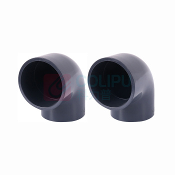 三佑 UPVC给排水管直角弯头90° DN32 【国标工业级弯头 / 耐酸碱】 (深灰色)