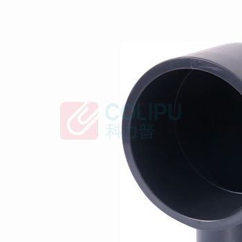三佑 UPVC给排水管直角弯头90° DN32 【国标工业级弯头 / 耐酸碱】 (深灰色)