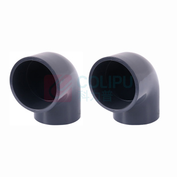 三佑 UPVC给排水管直角弯头90° DN80 【国标工业级弯头 / 耐酸碱】 (深灰色) 起订量4发货