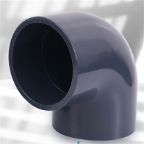 三佑 UPVC给排水管直角弯头90° DN350 【国标工业级弯头 / 耐酸碱】 (深灰色) 起订量1发货
