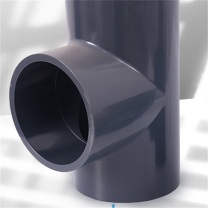 三佑 UPVC给排水管顺水三通接头 50 【国标工业级/耐酸碱】 (深灰色) 起订量8发货