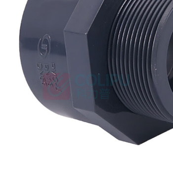 三佑 PVC-U管 给水管外丝直接头 DN40 【内径50 /国标化工级】隔离光线耐酸碱 (深灰色) 起订量17发货