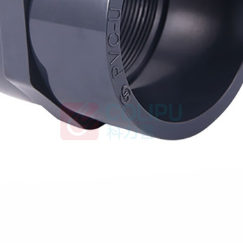 三佑 PVC-U管 给水管内丝直接头 DN40 【内径50 /国标化工级】隔离光线耐酸碱 (深灰色) 起订量17发货