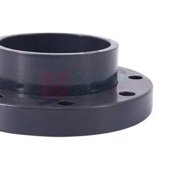 三佑 UPVC给排水管件法兰盘 活套法兰 DN50 【螺纹孔直径18mm / 4孔】国标化工级 (深灰色) 起订量5发货