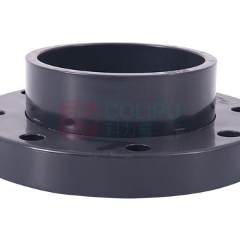 三佑 UPVC给排水管件法兰盘 活套法兰 DN40 【螺纹孔直径18mm / 4孔】国标化工级 (深灰色) 起订量6发货