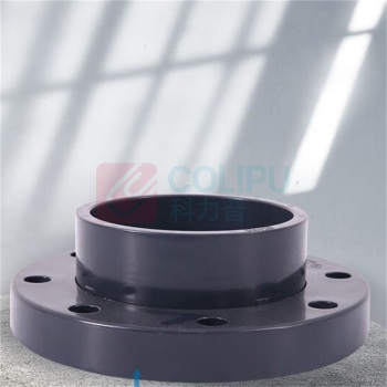 三佑 UPVC给排水管件法兰盘 UPVC活套法兰 DN200 【螺纹孔直径22mm / 8孔】国标化工级 (深灰色)