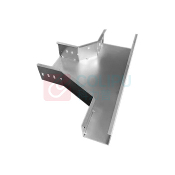 谨珅 不带盖 配线槽盒槽式变径水平三通 JS-XC470 (600mm→300mm)*100*940*470mm 