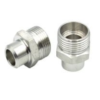 天意 24°锥焊接式管接头 W-GE12LRG3/8D 304材质