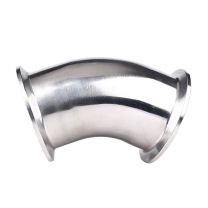 荃玟 QM 金属弯头 BLQ11-50 Φ54×2mm 45° 卡箍连接 SUS304 无表面处理