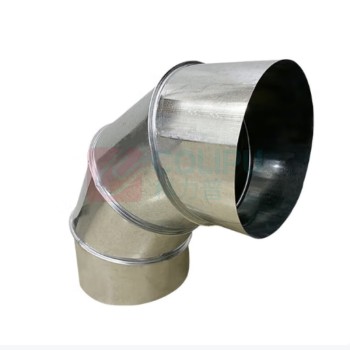天卓五金 镀锌螺旋风管90度弯头 Φ500mm 厚度0.8mm 货期10天