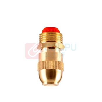 晶事达 全铜高雾化喷头 黄铜 8.4L/min/0.6MPa 3/4"-95°