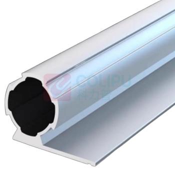 辽誉 单挡边铝管 AL28-04A 壁厚1.7宽49MM 高30.3±0.1MM (表面银白) 4米/条
