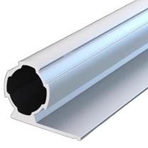 辽誉 单挡边铝管 AL28-04A 壁厚1.7宽49MM 高30.3±0.1MM (表面银白) 4米/条