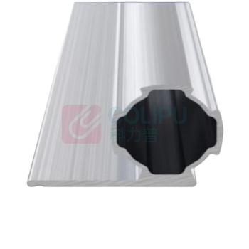 辽誉 单挡边铝管 AL28-04A 壁厚1.7宽49MM 高30.3±0.1MM (表面银白) 4米/条