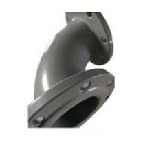 优迪卡 UTICA 黑色双面浸塑90°弯头 GE70-400-2800  起订量1
