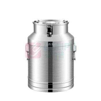 柯亚锐奇 KEYRUIQI 304不锈钢密封桶 48L 直径35cm 高54cm (银色)