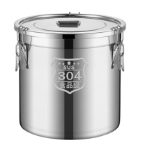 柯亚锐奇 KEYRUIQI 304不锈钢密封桶 150L 直径60cm 高60cm (银色)