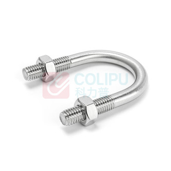 润宏工品 u型卡 M10*219 DN200 不锈钢 1套/包 一套包含1个管卡和两只螺母