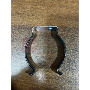 新宇 包胶弹性管夹固定扣(316L) 双孔/φ60孔径:6mm,孔距20
