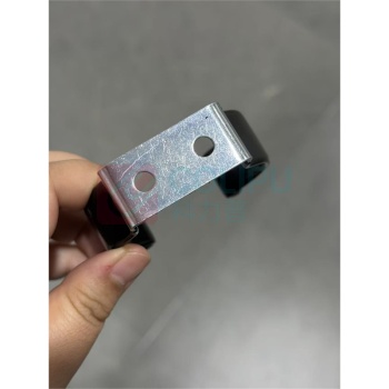 新宇 包胶弹性管夹固定扣(316L) 双孔/φ70孔径:6mm,孔距20
