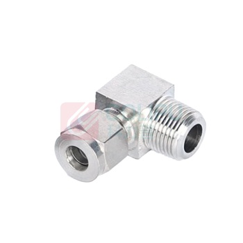 璐克斯 304不锈钢卡套弯头 ZG1/4-10MM 螺纹外径+钢管外径 货期17天