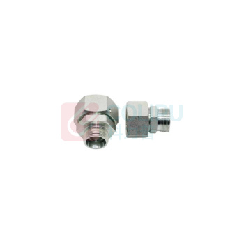 璐克斯 碳钢内外丝直角接头 2D9-36 M36*2H锥头25mm活内丝 转M36*2H锥头25mm外丝