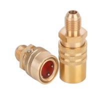 天卓五金 黄铜模温机加长快速接头带锁 口径13.5mm 直头3分美制3/8 5个/组