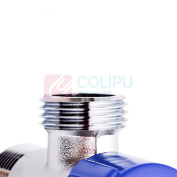 日丰 角阀全铜加厚 冷热水快开三角阀 八字阀 止水阀 RF-1063PC 4分 冷标识角阀