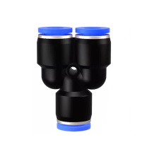 优企 气动快速接头三通气管 PY6 5个/包 直径6mm