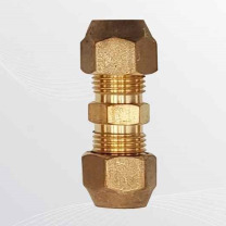 蕴璞 英制铜管对接头 3分 49.5*5.3mm