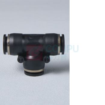 米星 三通气动快速接头 PE PE-10(20个) (黑色)