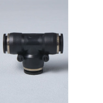 米星 三通气动快速接头 PE PE-6(20个) (黑色)