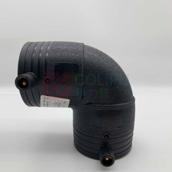 润宏工品 电熔90度弯头 L355 PE电熔弯头 (黑色)