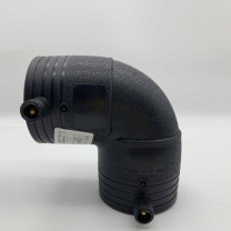 润宏工品 电熔90度弯头 L355 PE电熔弯头 (黑色)