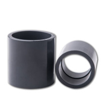 润宏工品 UPVC直接直通接头 DN15 φ20mm (黑色)