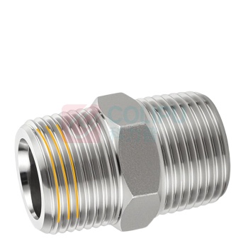 君默 6分不锈钢 六角对丝接头 42*26mm DN20