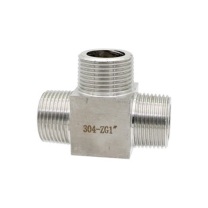 托马拉克 不锈钢内牙三通 接头G1/4” (T型),不锈钢,丝牙直径约12mm